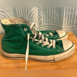 Vintage! Green High-Top Converse High Top Sneakers W9 M7 Collector